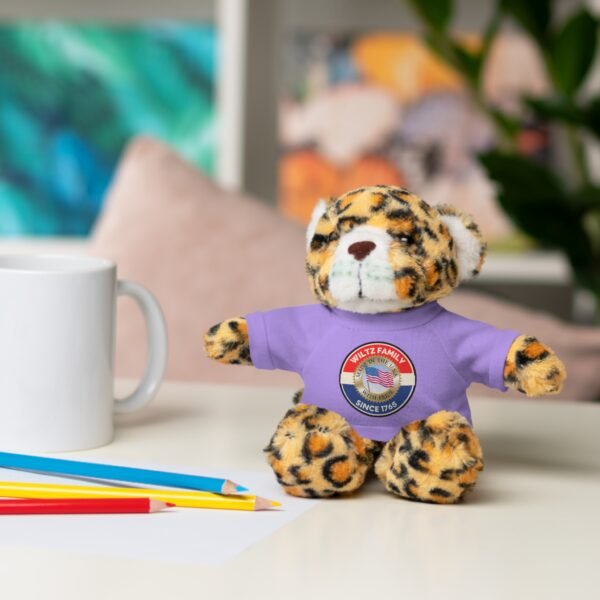 Wiltz Family Tee Stuffed Animal - Personalized Plush Bear with Family Emblem - Image 38