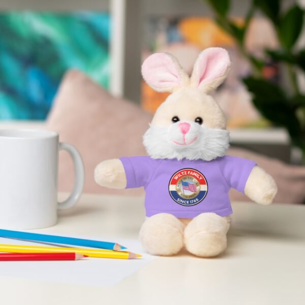 Wiltz Family Tee Stuffed Animal - Personalized Plush Bear with Family Emblem - Image 35