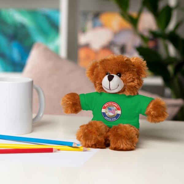 Wiltz Family Tee Stuffed Animal - Personalized Plush Bear with Family Emblem - Image 14