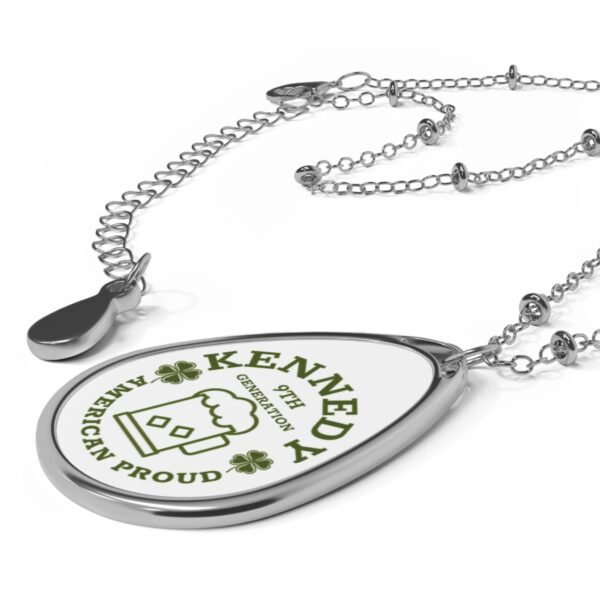 Kennedy Family Personalized Oval Necklace - American Proud Design for Generational Celebration - Image 4