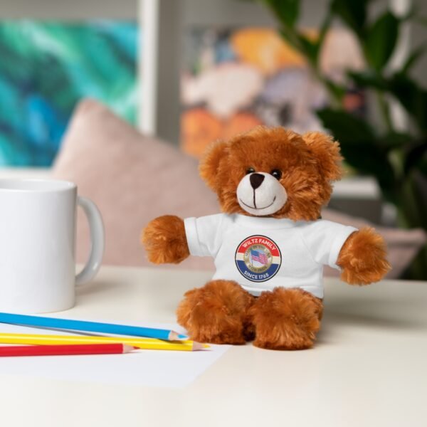 Wiltz Family Tee Stuffed Animal - Personalized Plush Bear with Family Emblem - Image 122