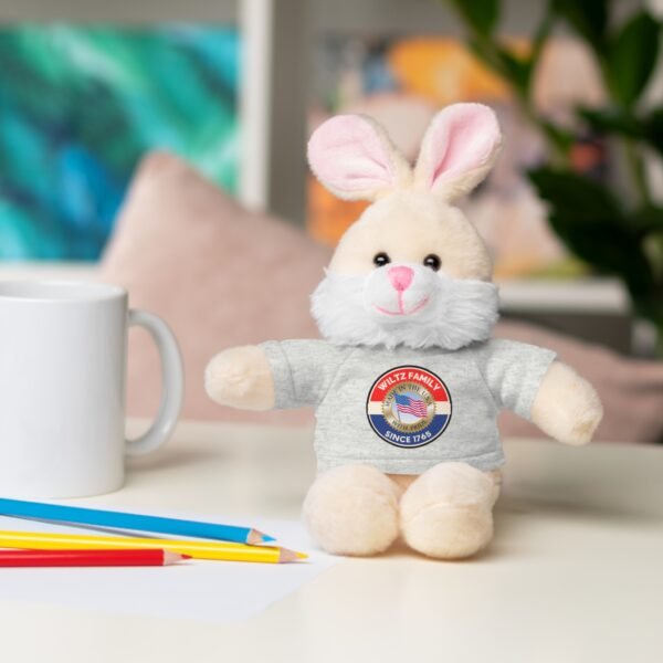Wiltz Family Tee Stuffed Animal - Personalized Plush Bear with Family Emblem - Image 4