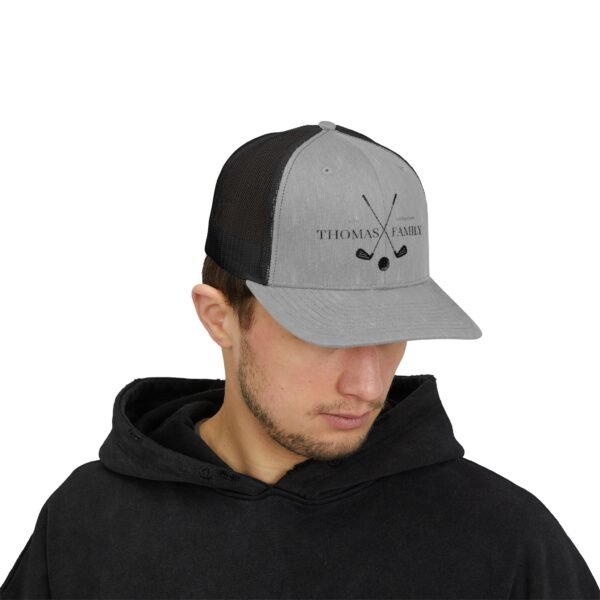 Thomas Family Golf Snapback Trucker Cap - Image 11