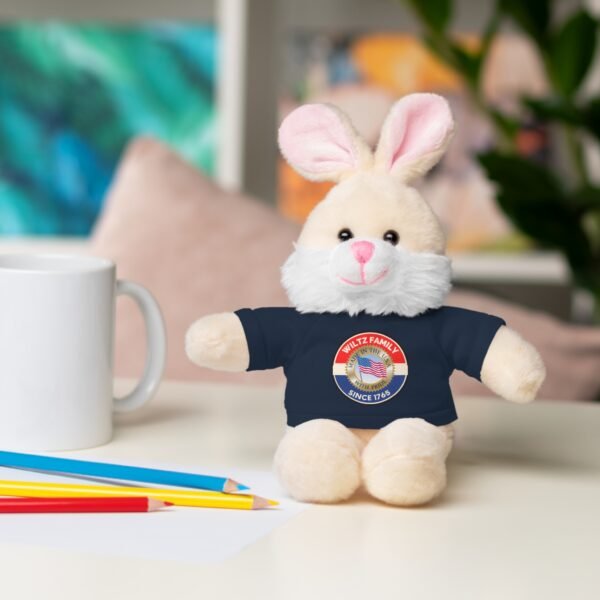 Wiltz Family Tee Stuffed Animal - Personalized Plush Bear with Family Emblem - Image 71