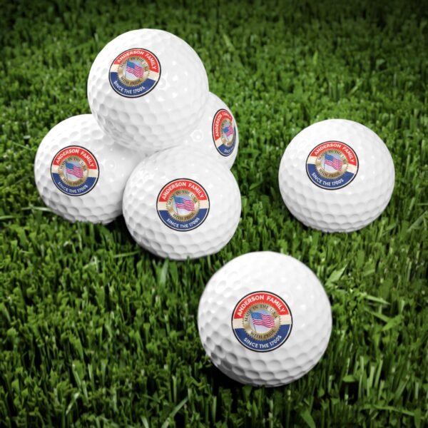 Anderson Family Golf Balls - Custom 6-Pack with USA Design - Image 2