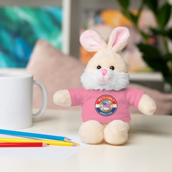 Wiltz Family Tee Stuffed Animal - Personalized Plush Bear with Family Emblem - Image 107
