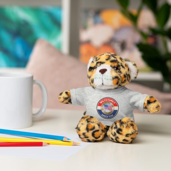 Wiltz Family Tee Stuffed Animal - Personalized Plush Bear with Family Emblem - Image 6