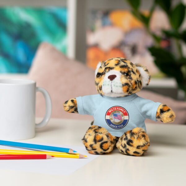 Wiltz Family Tee Stuffed Animal - Personalized Plush Bear with Family Emblem - Image 56