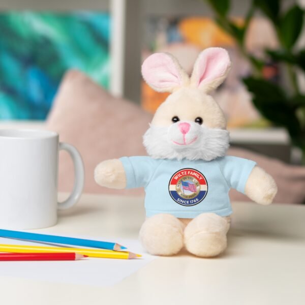 Wiltz Family Tee Stuffed Animal - Personalized Plush Bear with Family Emblem - Image 53