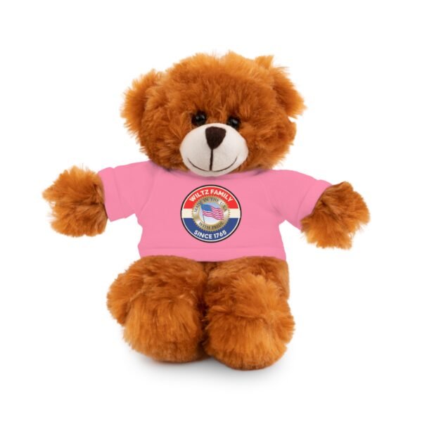 Wiltz Family Tee Stuffed Animal - Personalized Plush Bear with Family Emblem - Image 102