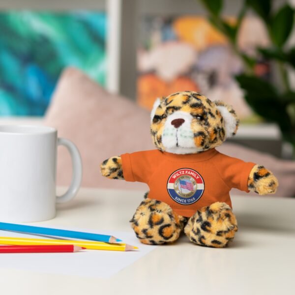 Wiltz Family Tee Stuffed Animal - Personalized Plush Bear with Family Emblem - Image 92