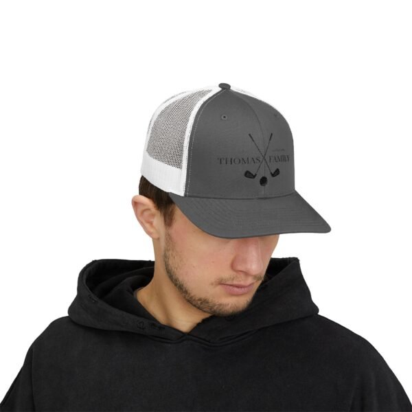 Thomas Family Golf Snapback Trucker Cap - Image 3