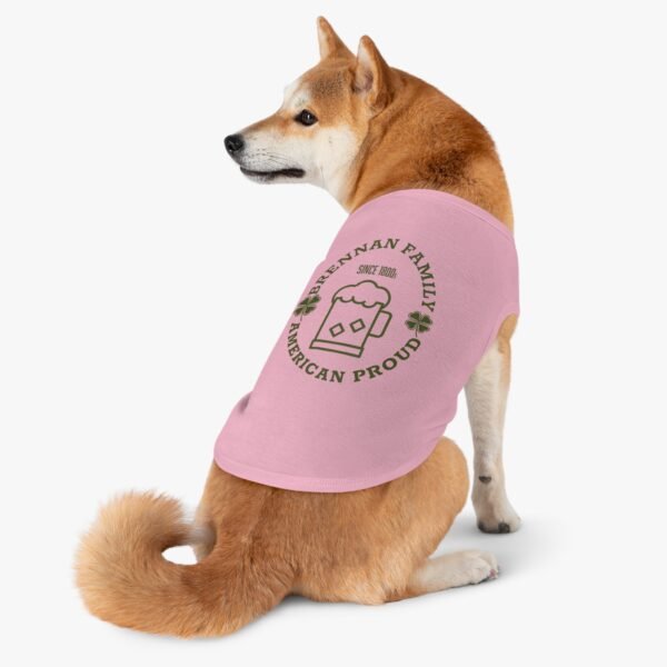 Personalized Pet Tank Top - Brennan Family American Proud - Image 5