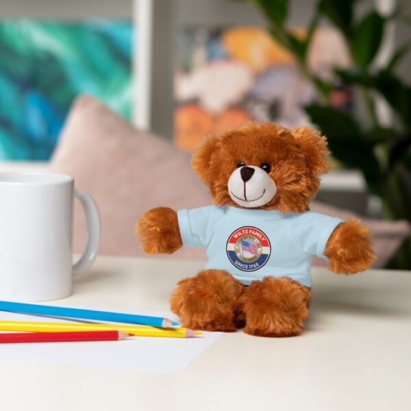 Wiltz Family Tee Stuffed Animal - Personalized Plush Bear with Family Emblem - Image 50