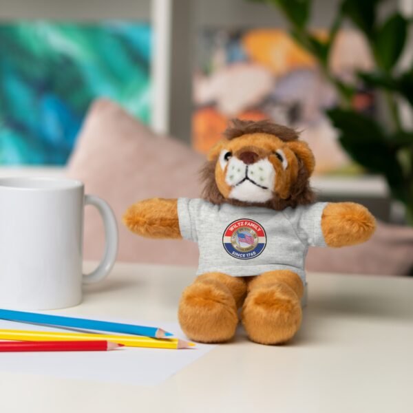 Wiltz Family Tee Stuffed Animal - Personalized Plush Bear with Family Emblem - Image 8