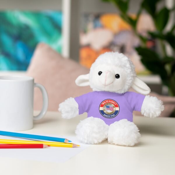 Wiltz Family Tee Stuffed Animal - Personalized Plush Bear with Family Emblem - Image 47
