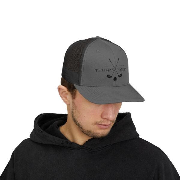 Thomas Family Golf Snapback Trucker Cap - Image 7