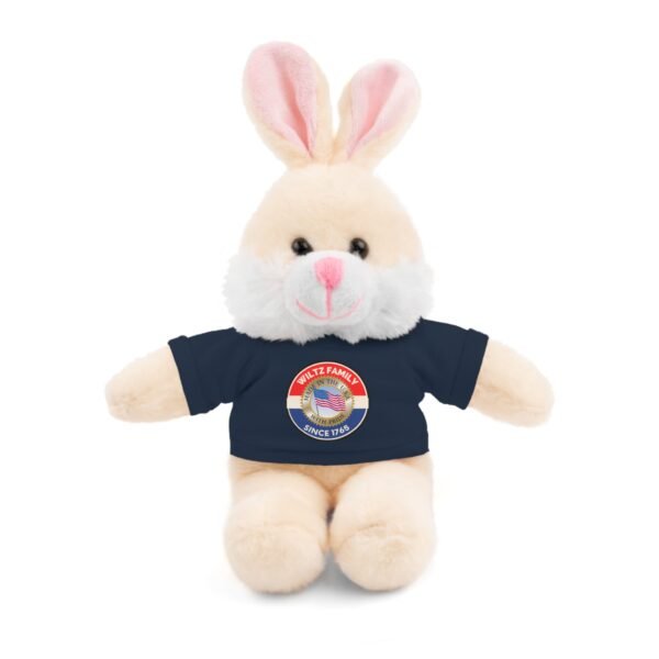 Wiltz Family Tee Stuffed Animal - Personalized Plush Bear with Family Emblem - Image 69