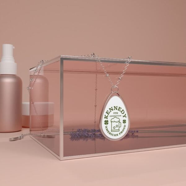 Kennedy Family Personalized Oval Necklace - American Proud Design for Generational Celebration