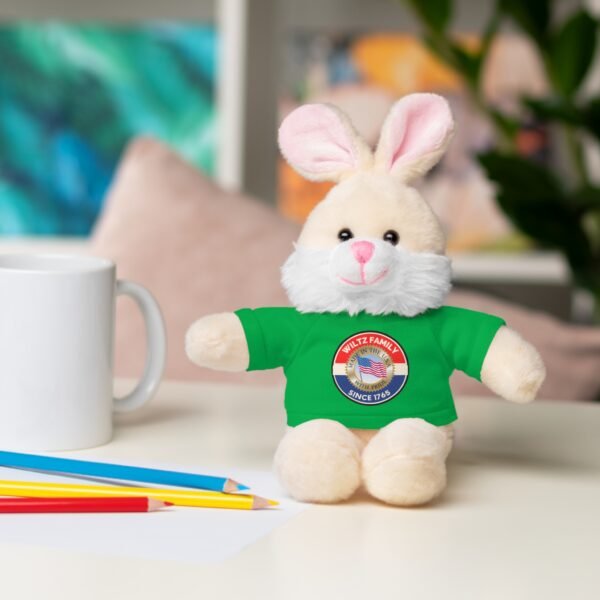 Wiltz Family Tee Stuffed Animal - Personalized Plush Bear with Family Emblem - Image 17