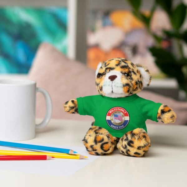 Wiltz Family Tee Stuffed Animal - Personalized Plush Bear with Family Emblem - Image 20