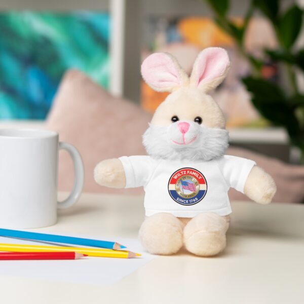 Wiltz Family Tee Stuffed Animal - Personalized Plush Bear with Family Emblem - Image 125