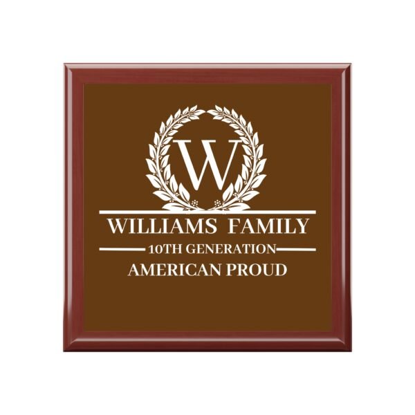 WILLIAMS Personalized Family Jewelry Box - American Proud Design - Image 4