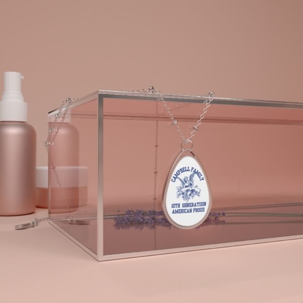 Custom Oval Family Necklace - 10th Generation American Proud - Image 4