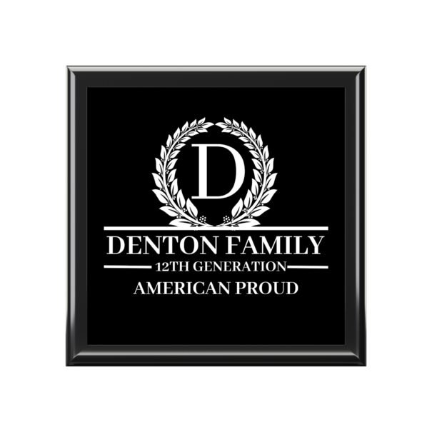 DENTON Personalized Family Jewelry Box - American Proud Design
