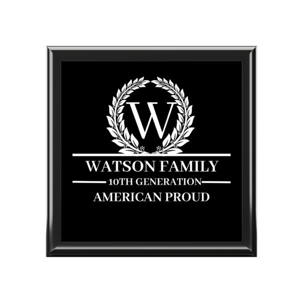 WATSON Family Jewelry Box - Watson Family Proud Keepsake