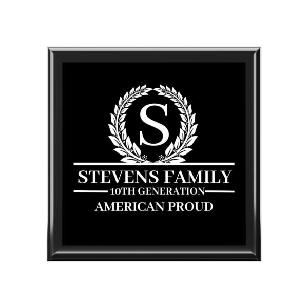 STEVENS Personalized Family Jewelry Box - American Proud Design