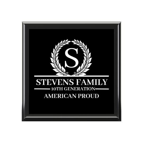 STEVENS Personalized Family Jewelry Box - American Proud Design
