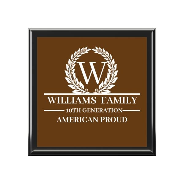 WILLIAMS Personalized Family Jewelry Box - American Proud Design