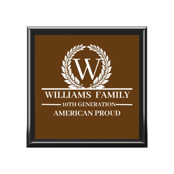 WILLIAMS Personalized Family Jewelry Box - American Proud Design