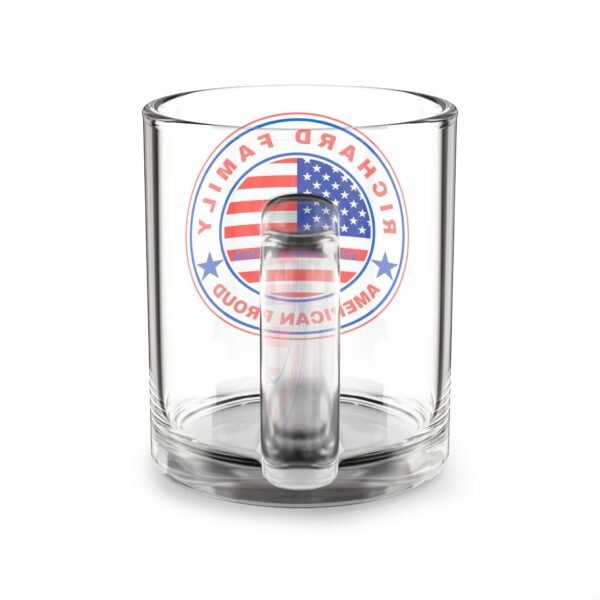 RICHARD Personalized American Pride Glass Mug - 10oz Family Edition - Image 3