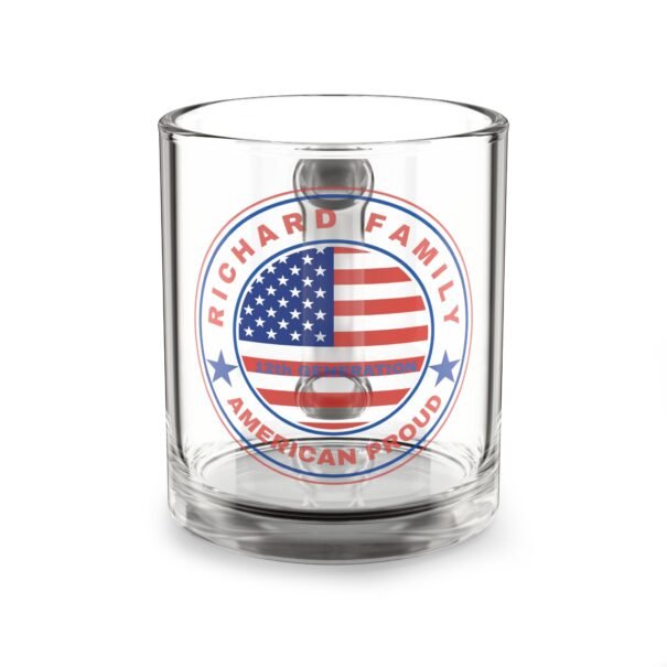 RICHARD Personalized American Pride Glass Mug - 10oz Family Edition