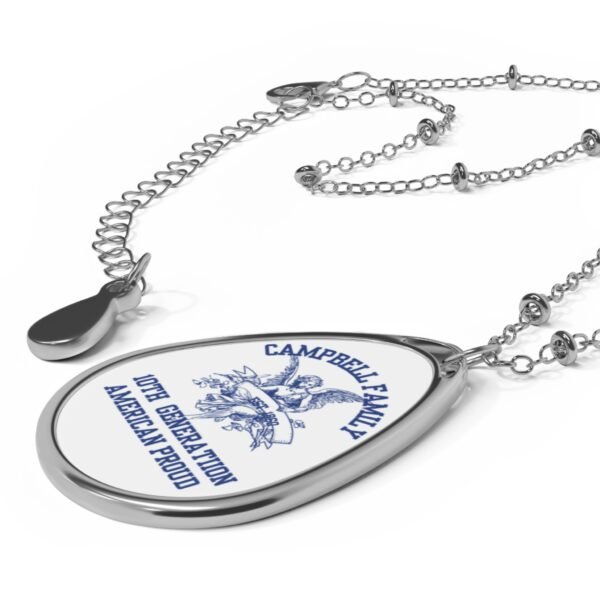 Custom Oval Family Necklace - 10th Generation American Proud - Image 3