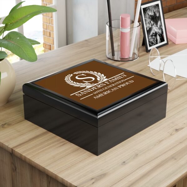 SANDERS Personalized Family Jewelry Box – American Proud Design - Image 2