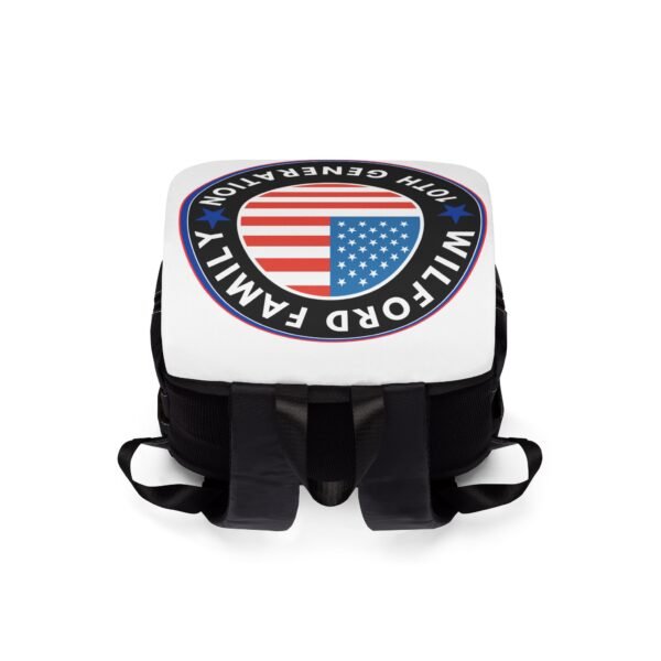 Unisex Casual Shoulder Backpack - 10th Generation American Flag Design - Image 4
