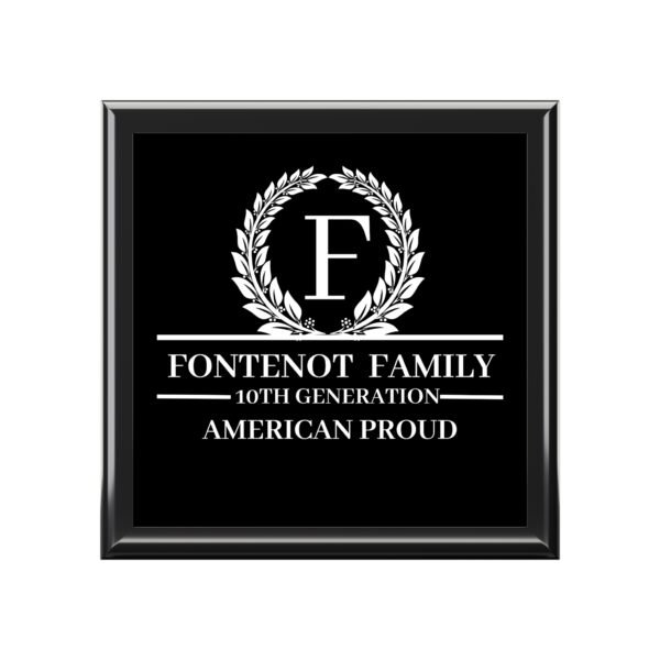 FONTENOT Family Jewelry Box - American Proud Design for Special Occasions