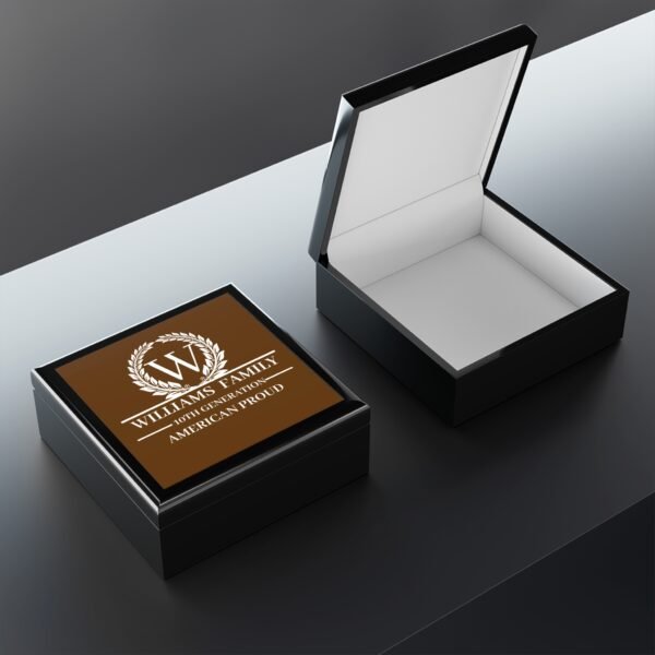 WILLIAMS Personalized Family Jewelry Box - American Proud Design - Image 3