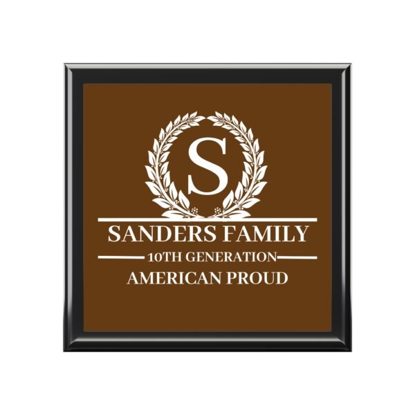 SANDERS Personalized Family Jewelry Box – American Proud Design