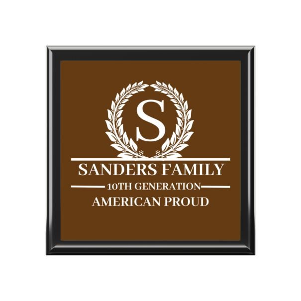 SANDERS Personalized Family Jewelry Box – American Proud Design