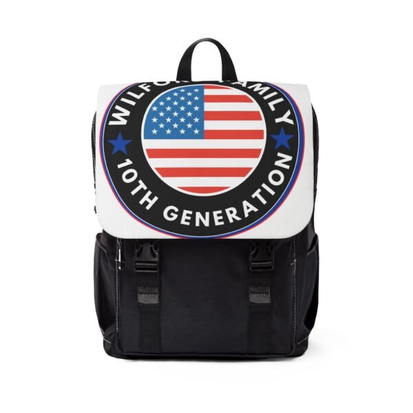 Unisex Casual Shoulder Backpack - 10th Generation American Flag Design