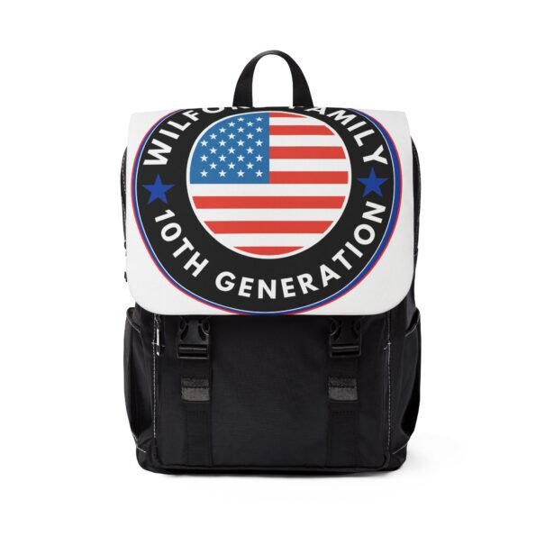 Unisex Casual Shoulder Backpack - 10th Generation American Flag Design