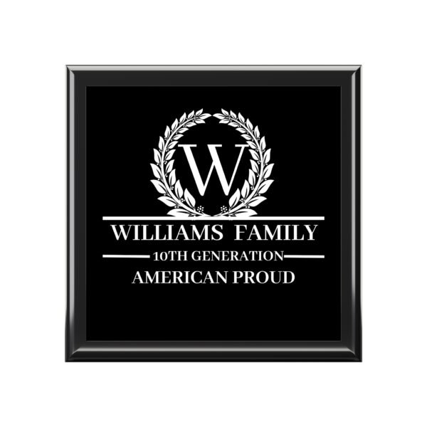 WILLIAMS Personalized Family Jewelry Box - Elegant Keepsake for Heritage and Pride